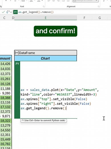 How to create a dynamic line chart in Excel using Python! #excel #spreadsheet #python