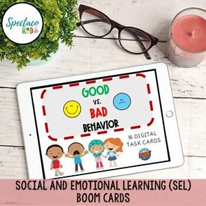 Social Emotional Learning SEL | Good vs. Bad Behavior NO PREP BOOM CARDS