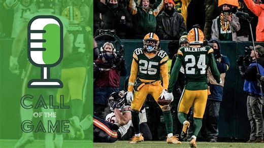 A leaping interception! Listen to the Packers' radio call