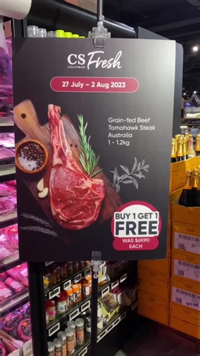 Grocery haul ✨slay✨ Don’t miss our tomahawk buy 1 get 1 free deal from now till 2 Aug. While stocks last!