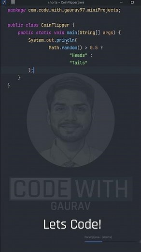 Let’s build a Java Coin Toss in just 15 seconds!