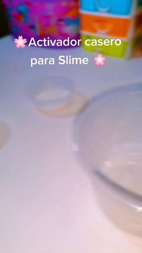 Activador casero para Slime 🌼#viral #parati #slime #tiktok #comohacerslime #paratiii #fyp