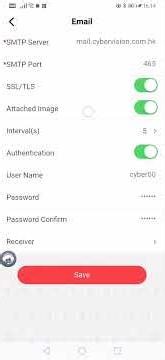 HIKVISION Hik-connect Apps Email alert setup(smtp server) 警報發送電郵