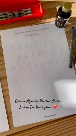 Cursive Alphabet Practice Sheets | Cursive Handwriting Practice