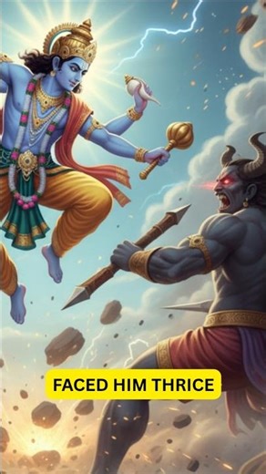 Lord Vishnu's Eternal Enemy : One Soul, Three Forms! 🔱 #shorts #vishnu #hindumythology
