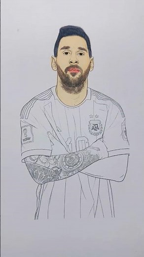 “Satisfying Coloring of “Lionel Messi “🏆⚽ The GOAT Comes to Life | Relaxing Art “ 🇦🇷