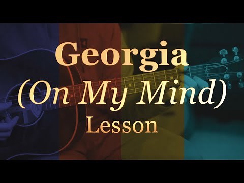 Georgia On My Mind by Ray Charles / Guitar Lesson / Tutorial