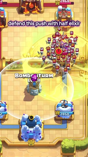 Defend Your Clash Royale Push with Half Elixir