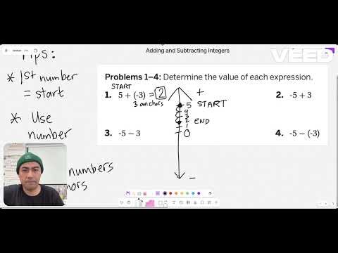 Adding and Subtracting Integers (7th Grade, Spring Quiz #1)