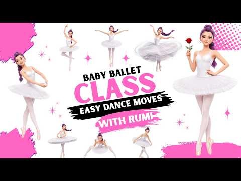 🌹 Ballet for Kids | RUMI Beauty and the Beast BALLET Class | Full Body Stretch for Little Ballerinas