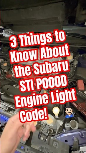 P000D Subaru STI Check Engine Light - 3 Steps #subaru #sti #carshorts #carenthusiasts #diycarrepair