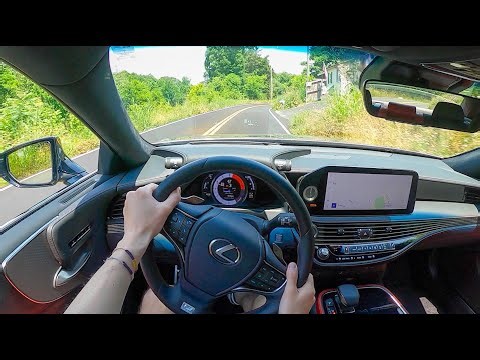 2023 Lexus LS500 F-Sport AWD - POV Test Drive (Binaural Audio)