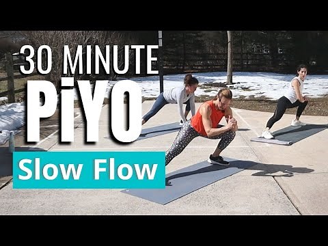 30 MIN PiYO Slow Yoga Flow | At Home Workout | Low Impact | Core