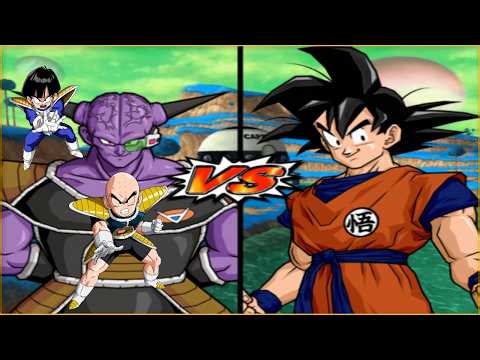 Dragon Ball Z: Budokai Tenkaichi 3 - Captain Ginyu, Kid Gohan & Krillin VS Goku (Mid) [COM VS COM]