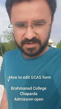 How to Edit GCAS Form Online | Step-by-Step Guide #Shorts #GCAS #GCASForm #GCAS2025 #GCASHelp