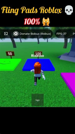 Fling pads trend 🙀 #roblox #funny