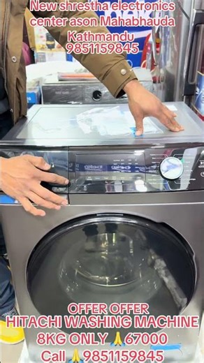 HITACHI WASHING MACHINE #foryou #shorts #instagram #youtube #facbook #washingmachine #offer #New