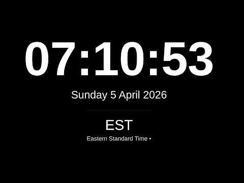 🕒 LIVE: Eastern Standard Time (EST) Clock | New York, Toronto, Miami | 24/7 Wall Street Time