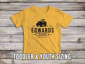 Personalized Kids Tractor T-shirt: Custom Farm Shirt - Etsy