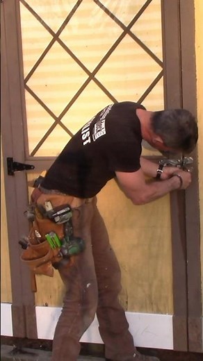 How to use an awl to direct a screw to where it needs to go