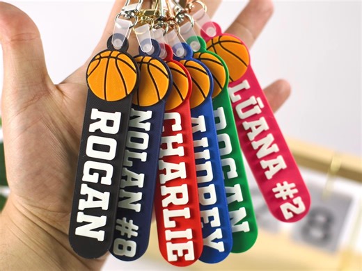 Sport Basketball Bag Tag: Custom 3D Printed Personalized Keychain, Custom Basketball, Personalized Basketbal, Bag Tag Basketball, Sport - Etsy