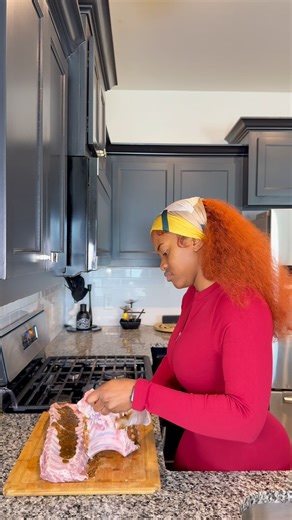 Softtouch Cuisine on Instagram: "Cook with Me!🧑‍🍳>>>🇨🇲 food A day in my kitchen cooking for family functions~with love🥰 I made pork ribs, khaki khaki, and my signature oven grilled fish😍 #cameroonfood #recipeoftheday #batchcooking #batchcook #foodrecipes"
