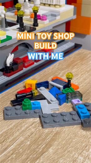 Mini Toy Shop 🧸 BUILD WITH ME! #microbuild #minibuild #lego #minicity #shorts