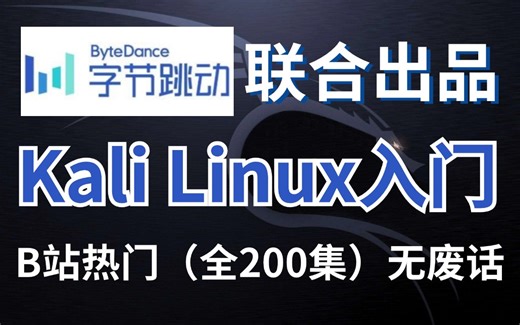 B站热门！2024最全Kali Linux新手教程，从零基础到精通，小白也能学会的渗透测试教程！