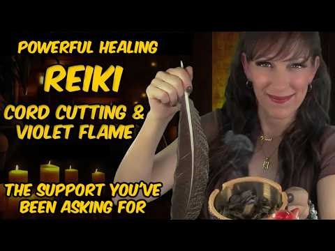 Reiki Energy Healing ✨ Remove Attachments ✂ Violet Flame 💜 Comfort & Reassurance