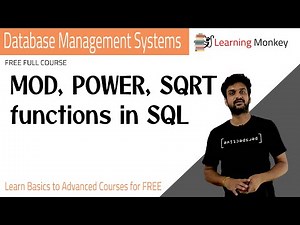 MOD, POWER, SQRT Functions in SQL || Lesson 61 || DBMS || Learning Monkey ||