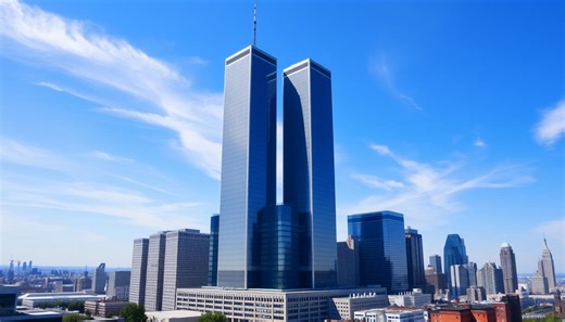 How many floors did the Twin Towers have?