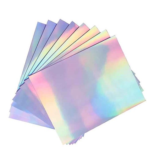 Vinyl Sticker Paper Film A4 Size Inkjet Transparent Hologram Self Adhesive Paper Full Sheets Holographic Adhesive