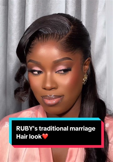 Elegant Traditional Marriage Hairstyle for Ruby's Wedding