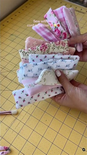 DIY cord organizer 🌸 sew with me 🍓🌟 #sewing #sewingideas