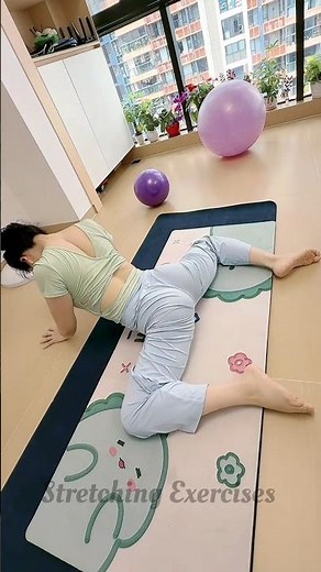 stretching exercises | good morning yoga | gentle yoga for tight hips #yogastretch #motivation #yoga