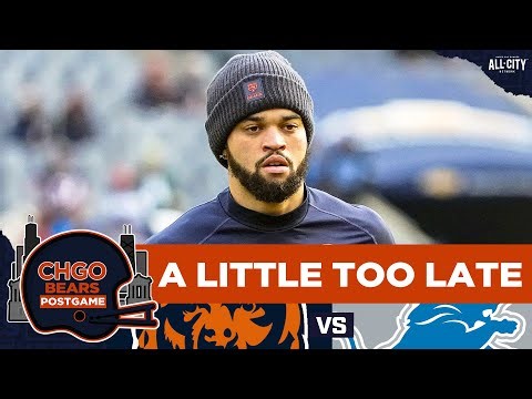 BEARS POSTGAME: Caleb Williams & Chicago Bears Late-Game Comeback Falls Short vs Lions | CHGO Bears