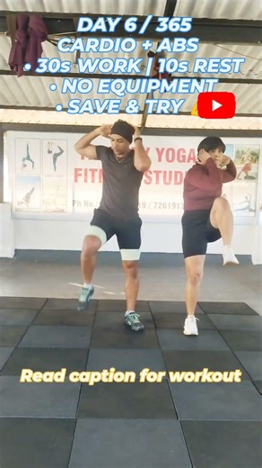 DAY 6 | CARDIO + ABS WORKOUT 🔥 Fat Burn & Core Strength | No Gym No Excuses