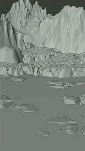 😍AMAZING Mountains in #blender #3d #3danimation #3dart