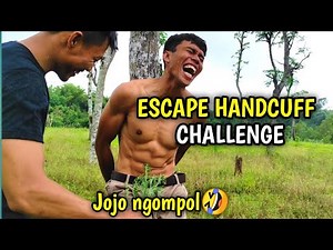 Escape Handcuff challenge || Bikin Ngakak Wkwk Jojo Sampai Mau Ngompollll