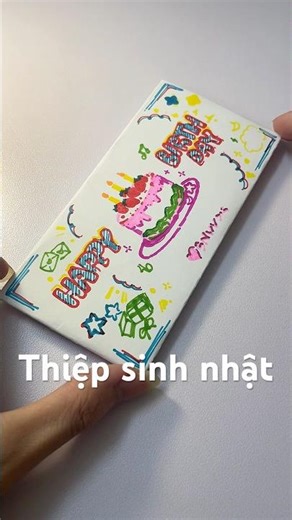 Làm thiệp sinh nhật cho đứa bạn thân || Srinpainting
