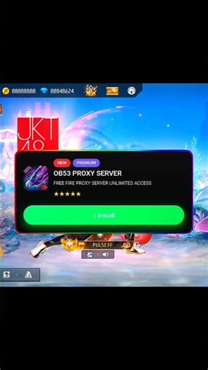 FREE FIRE VIP PROXY 🤑🥳 || proxy server #freefire #gaming #shortsfeed