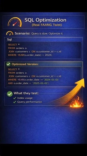 Stop Using YEAR() in SQL (FAANG Engineers Do THIS Instead!)