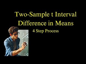 How to Construct & Interpret Two-Sample t Interval for Difference in Means | AP Stats Step-by-Step