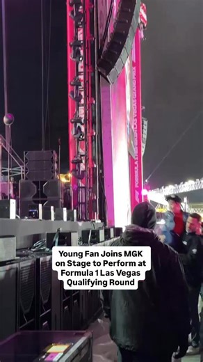 The sweetest interaction between an artist their fan! 😍 #MGK #Formula1 | People