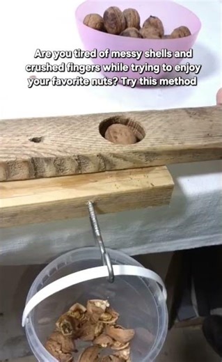 Ingenious DIY Walnut Cracker | Fast & Safe Way to Crack Nuts at Home