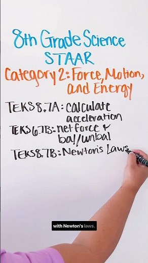 Category 2 24/25 8th grade science STAAR review