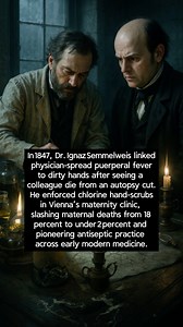 681K views · 10K reactions | Semmelweis and the Chlorine Hand‑Scrub, 1847 #Semmelweis #HandHygiene #MedicalHistory | TerrifyingMyths | Facebook