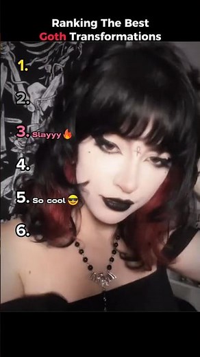 Ranking The Best Goth Transformations 💀