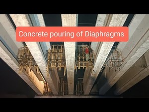 Concrete pouring of Diaphragms #construction #safety #concrete #bridge