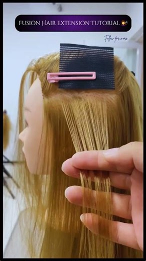 How to Apply Fusion Hair Extensions Professionally |#hairstyle #hairtutorial #haircare